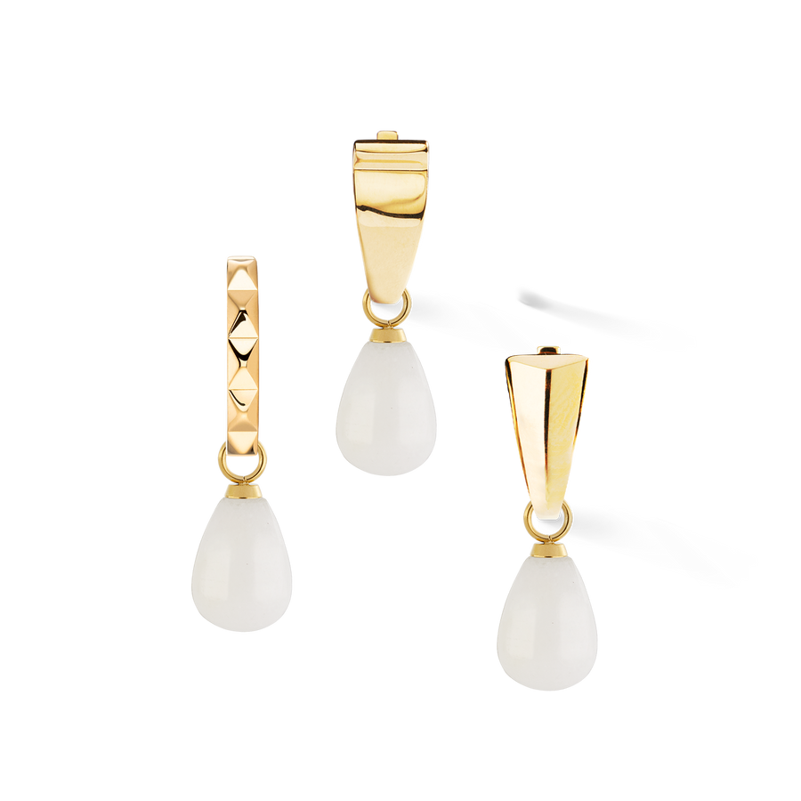 EAR ME UP Charm goutte or-blanc