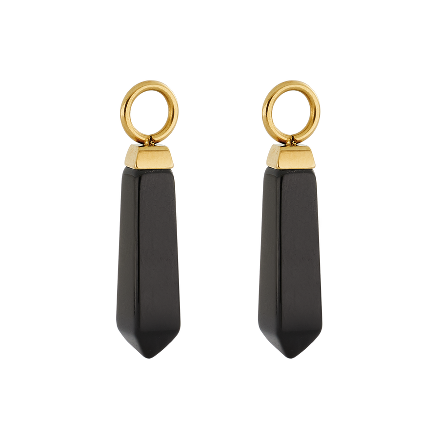 EAR ME UP Charm obélisque or-noir