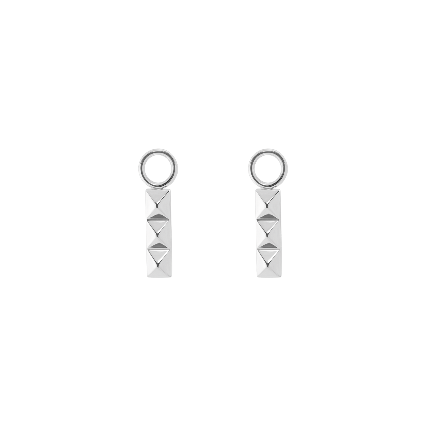 EAR ME UP Charm Spikes Trio Bar argent