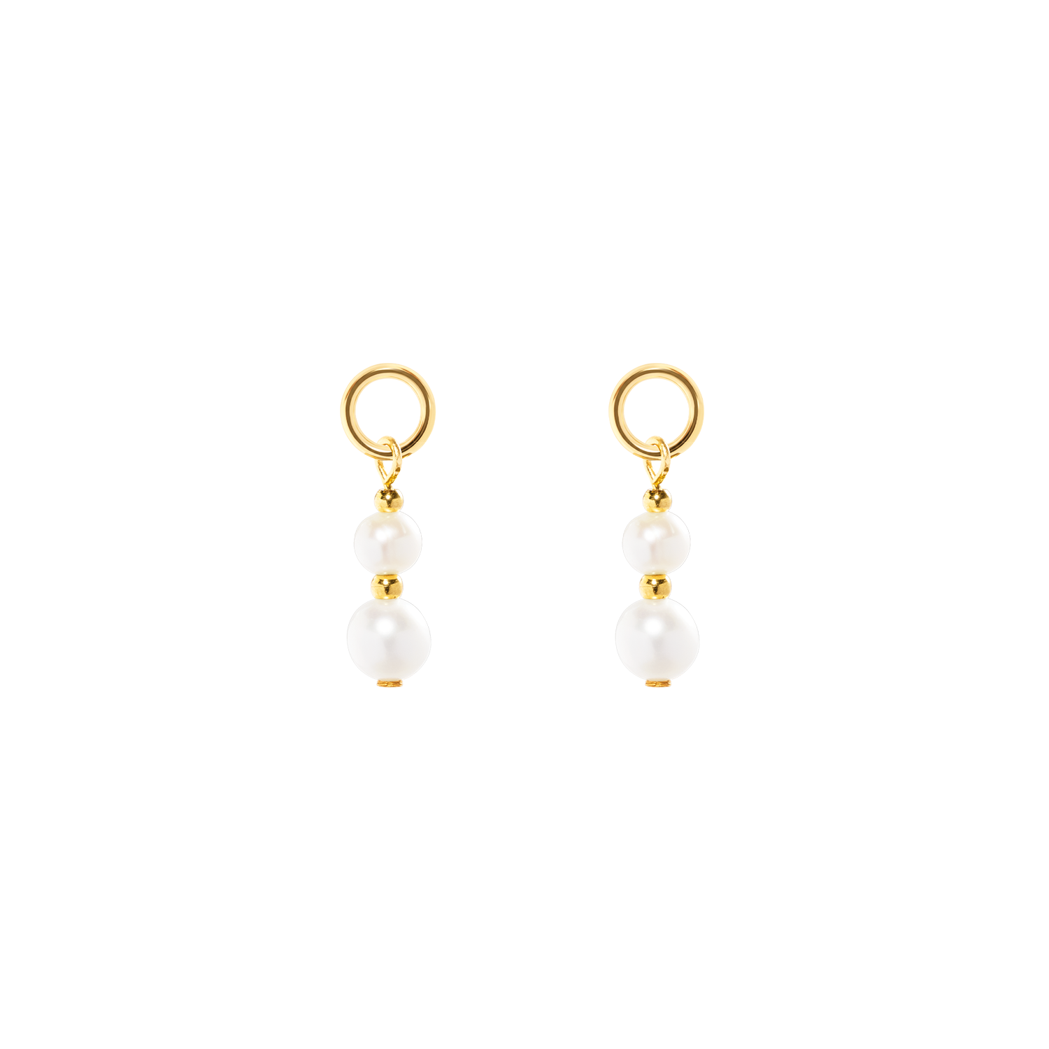 EAR ME UP Charm Pearls or-blanc