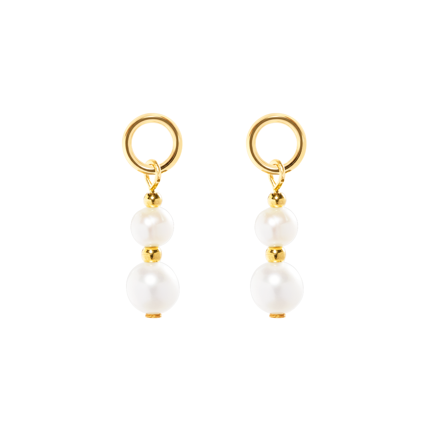 EAR ME UP Charm Pearls or-blanc