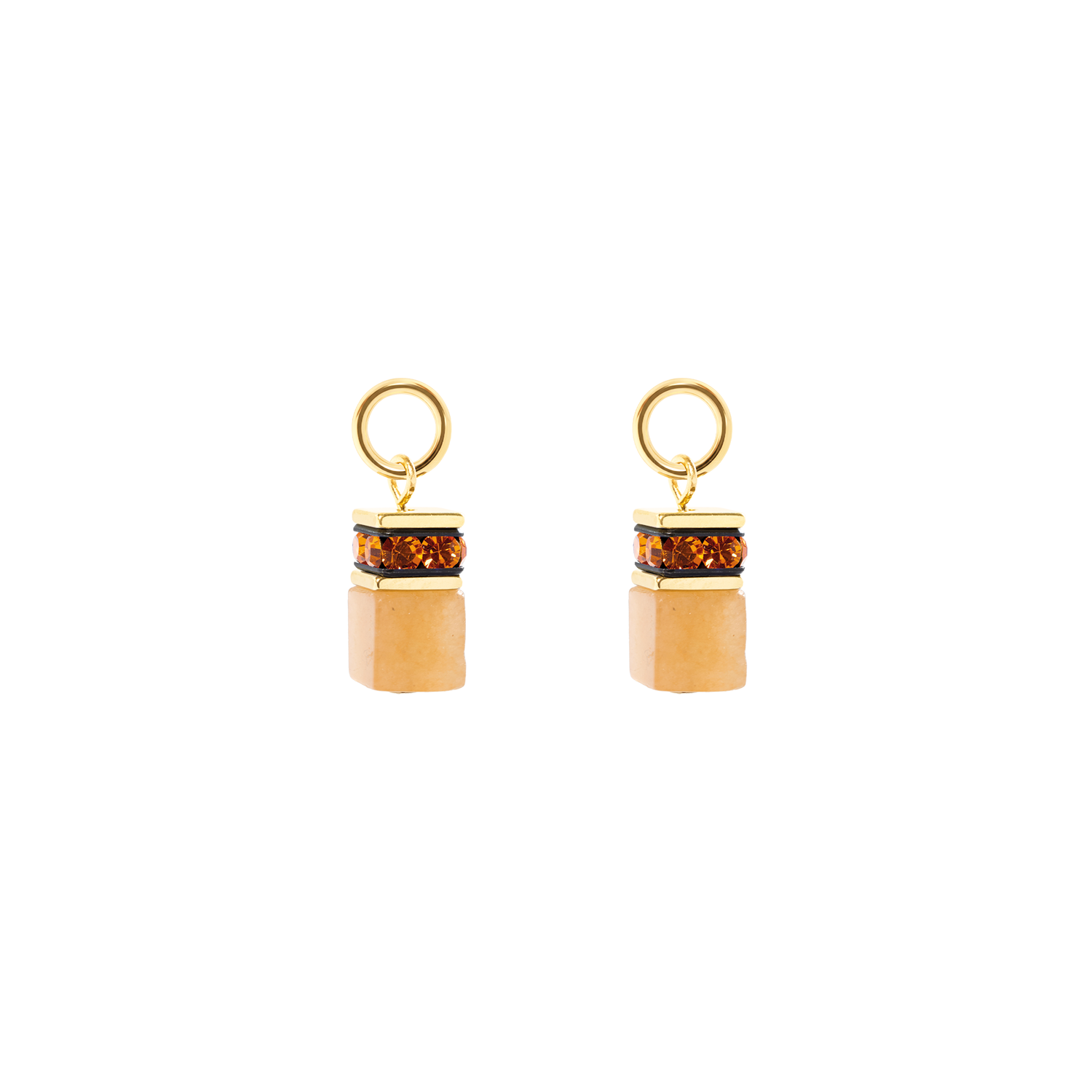 EAR ME UP Charm GeoCUBE® or-orange