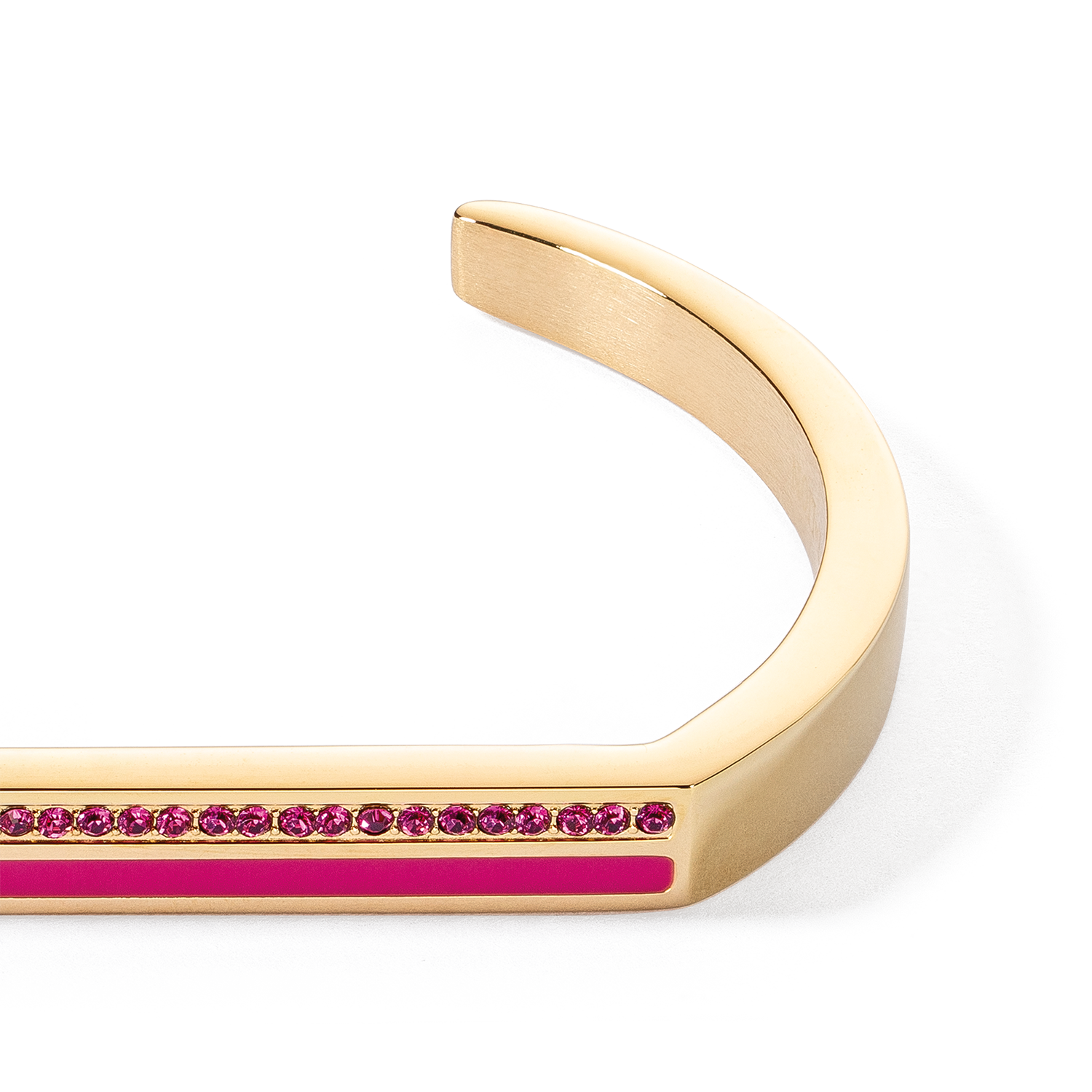 Bracelet Cuff Square Stripes or-rose vif vif