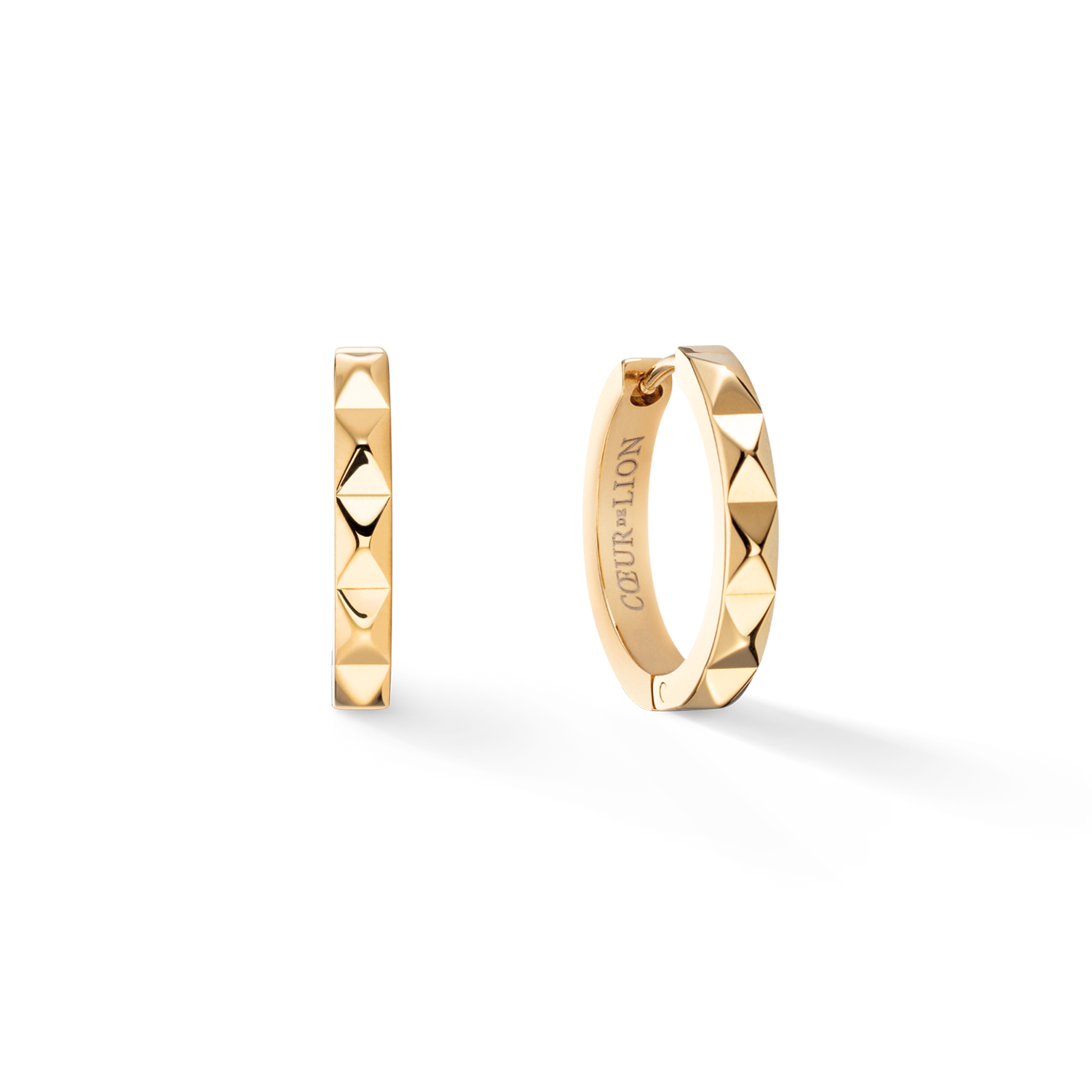 Boucles d'oreille créole Spikes 23 or