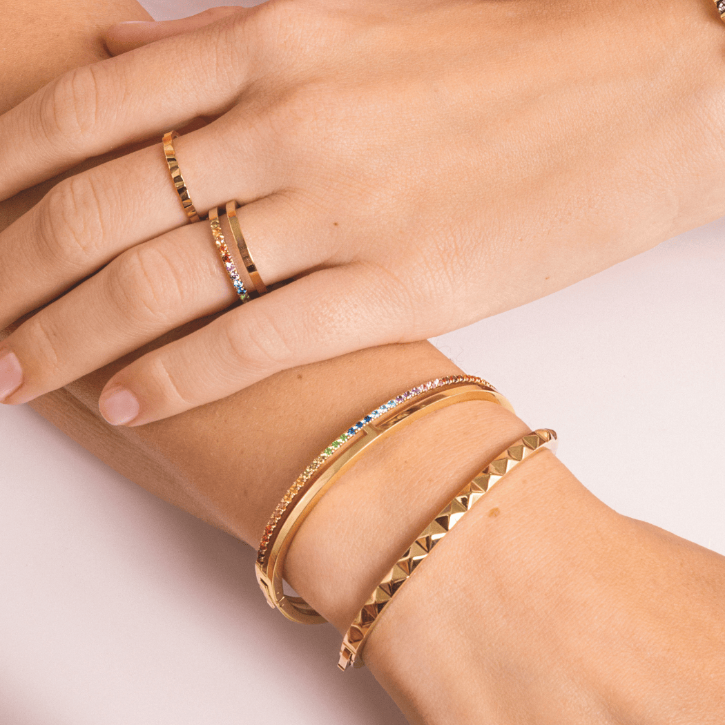 Eternal Unity bracelet or-rainbow