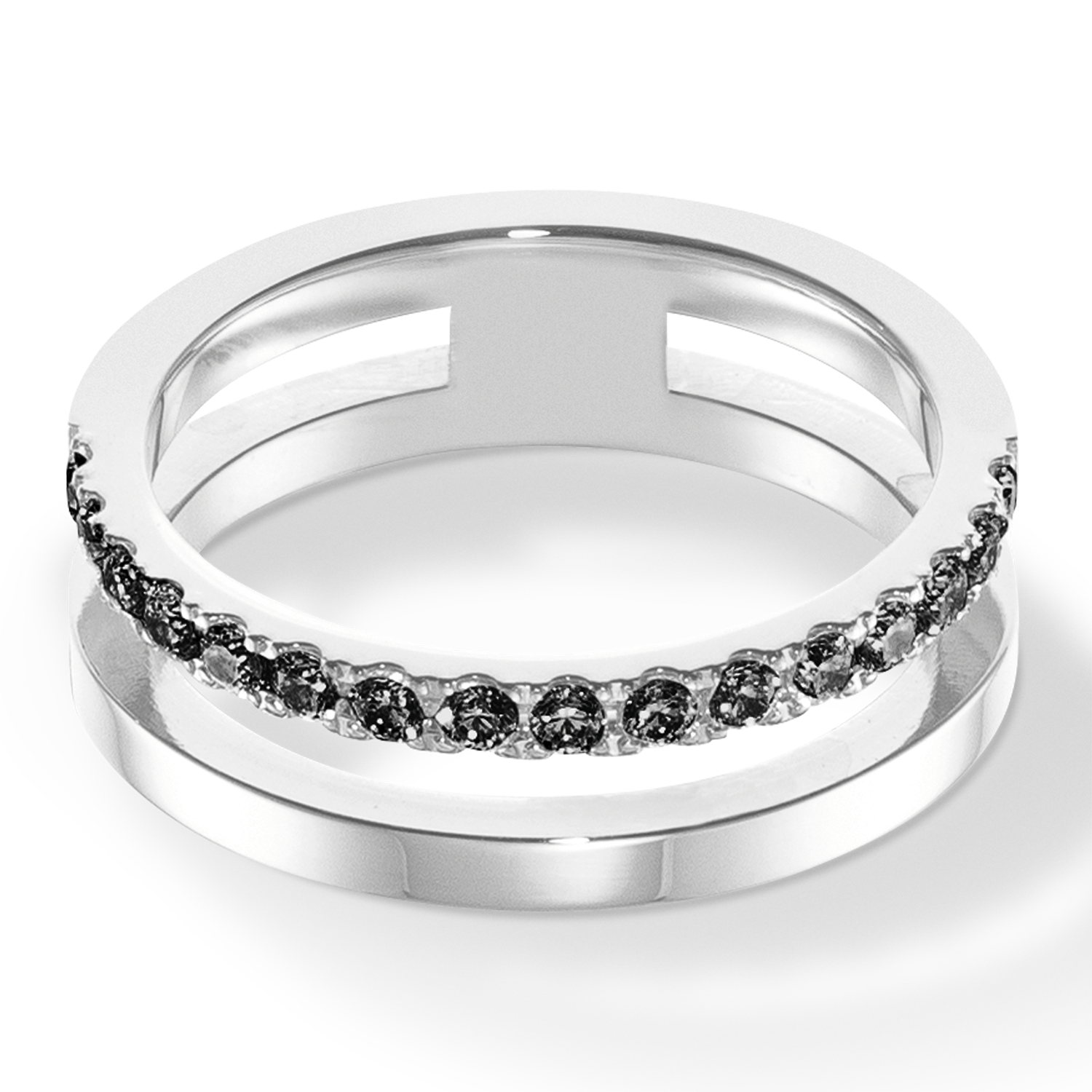 Eternal Unity Bague argent-noir