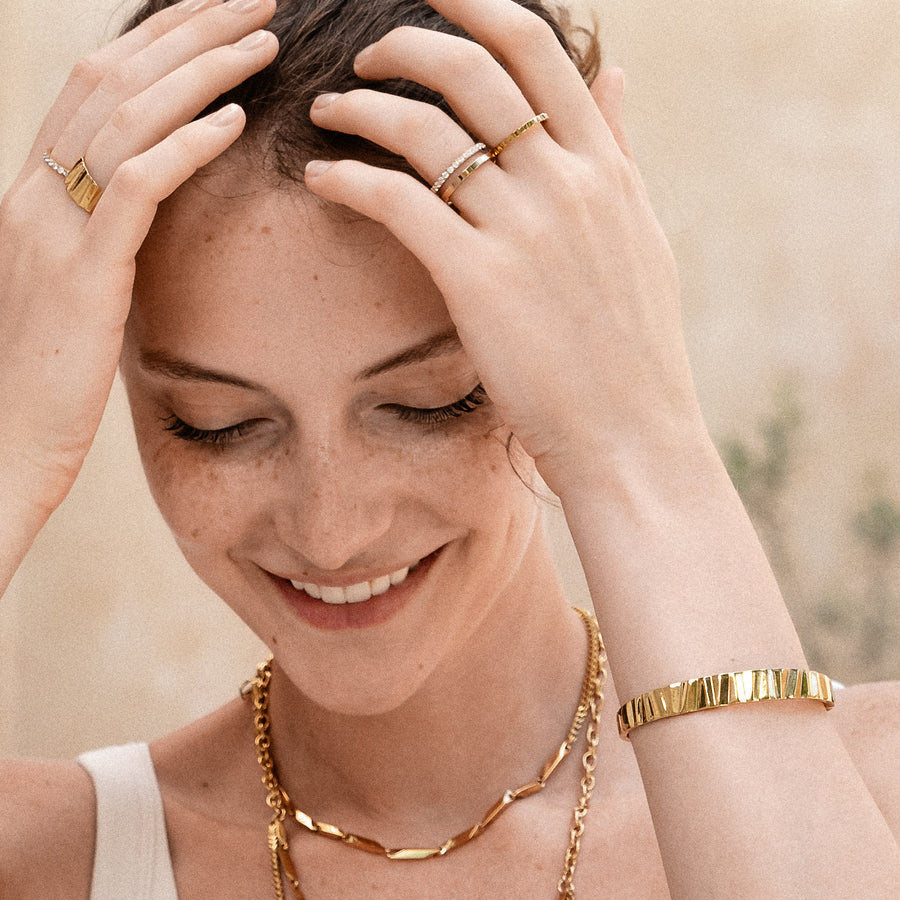 Bague Slim Wave Gold