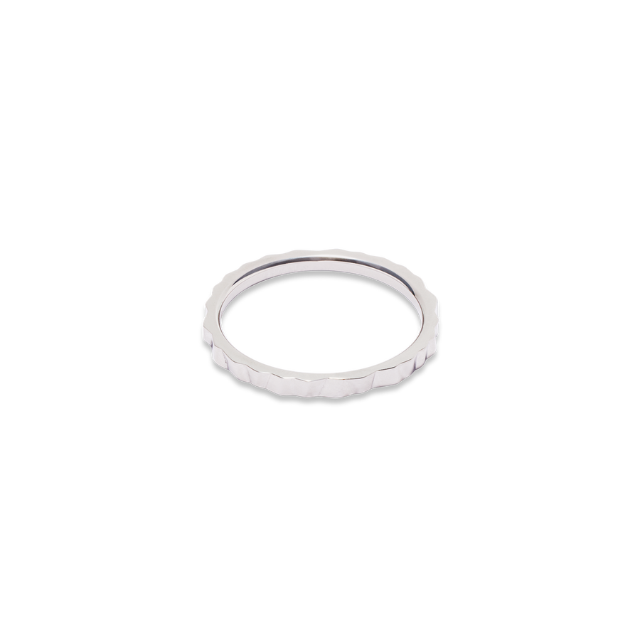 Bague Slim Wave Silber