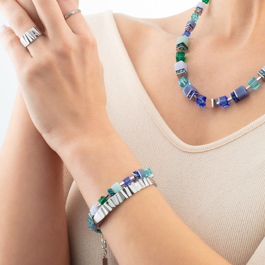 Bague Slim Wave Silber