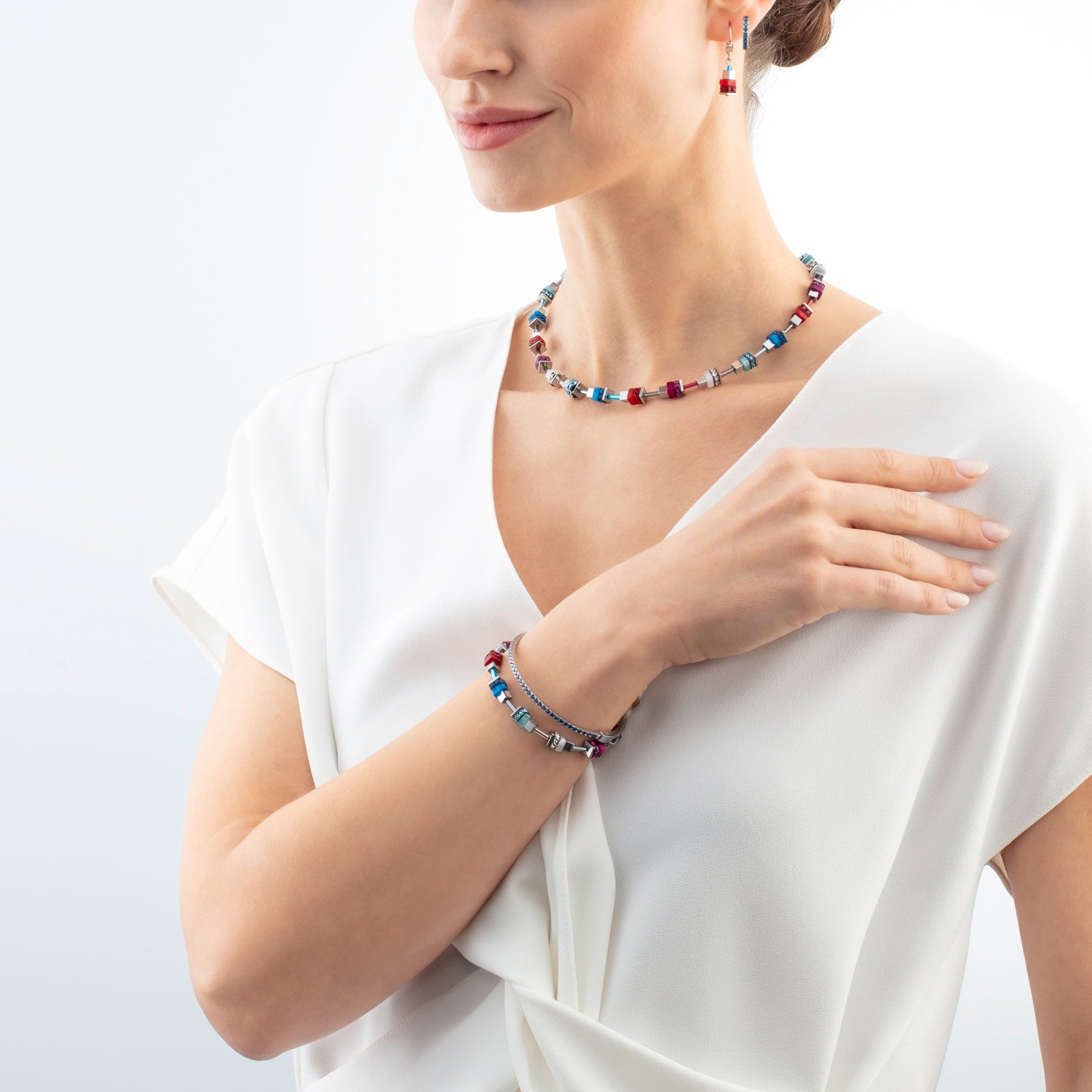 Bracelet Eternal Love argent-bleu
