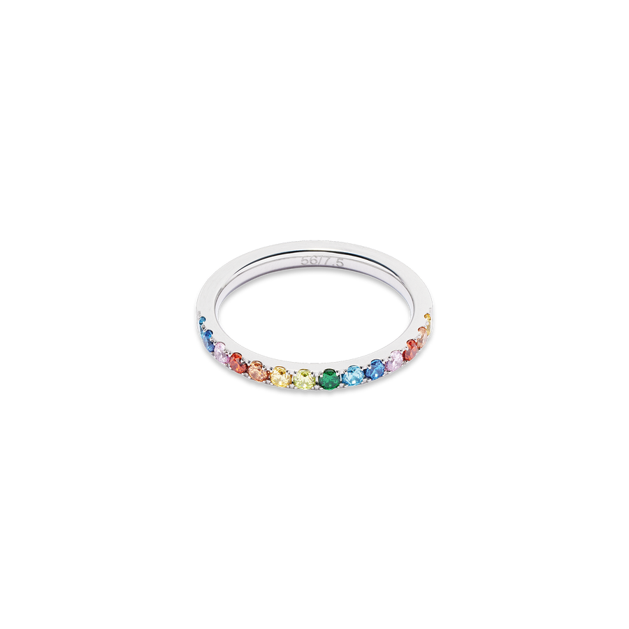 Bague Eternal Love argent-multicolore