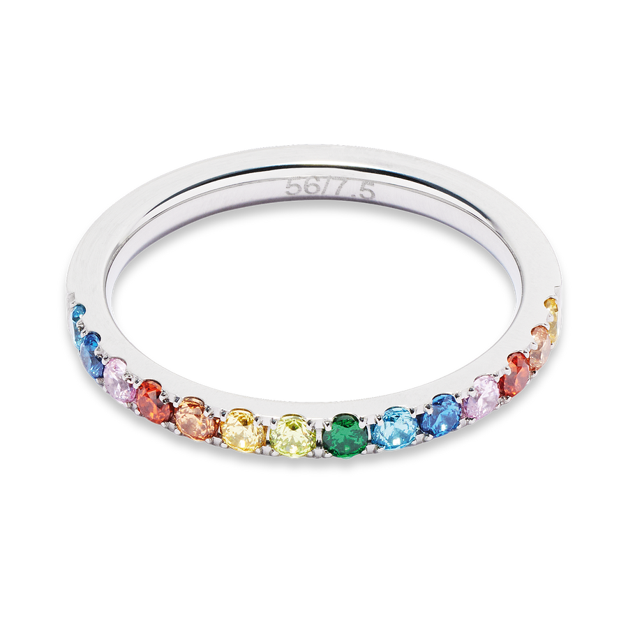 Bague Eternal Love argent-multicolore