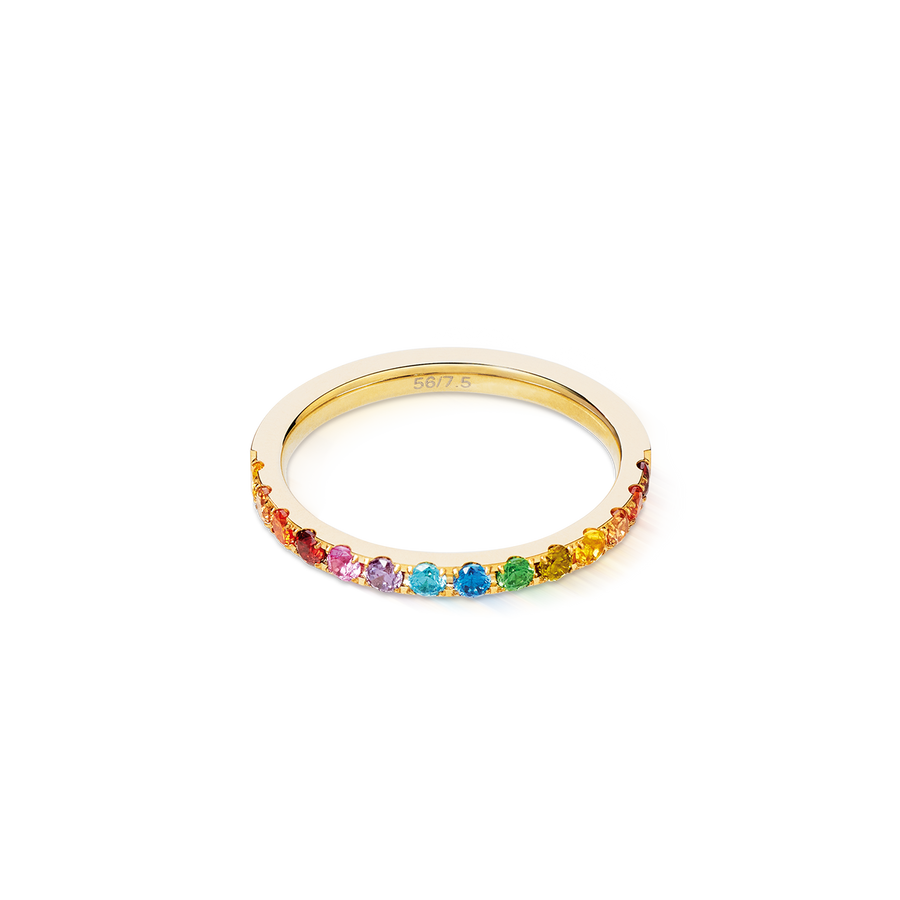 Bague Eternal Love or-rainbow