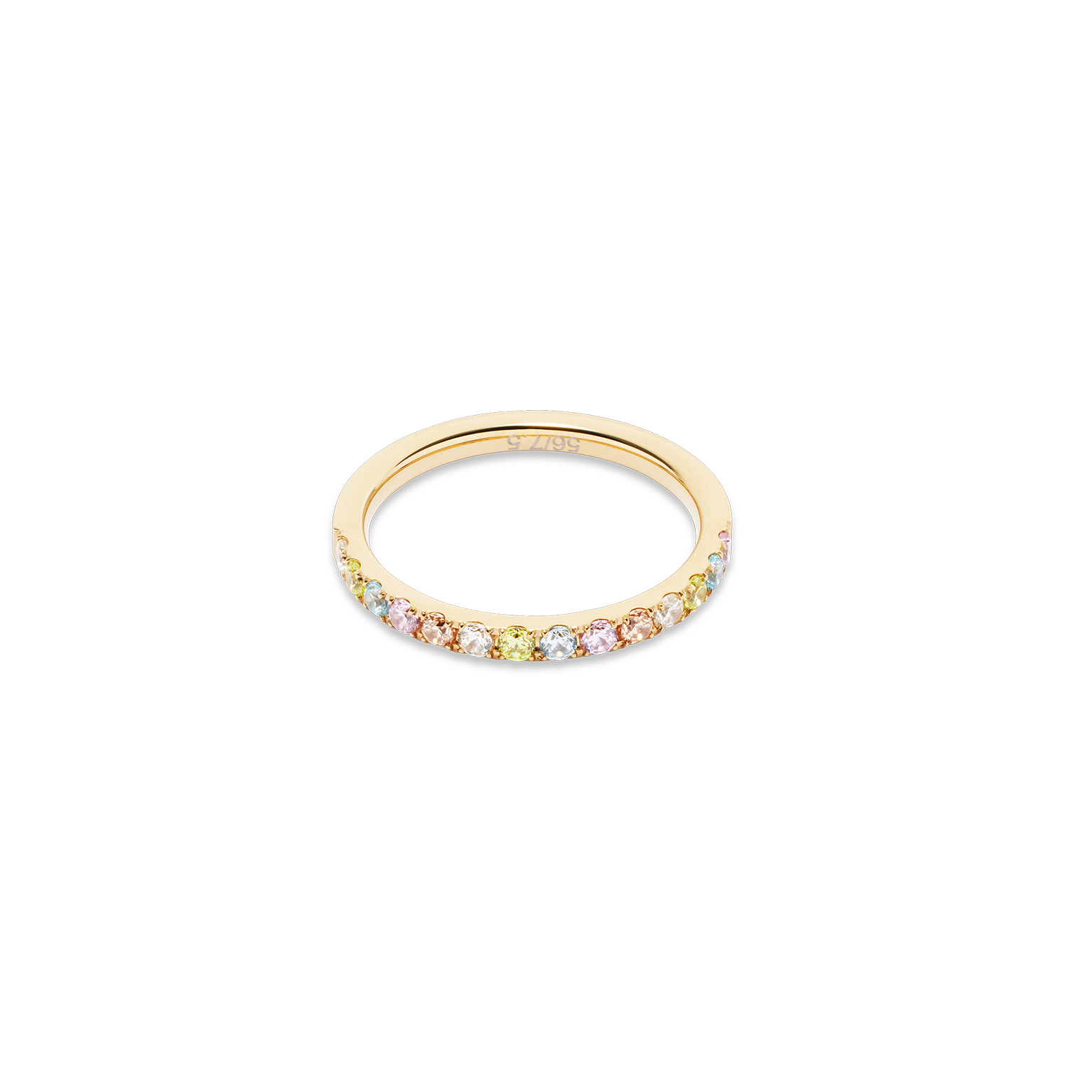 Bague Eternal Love or-multicolore pastel