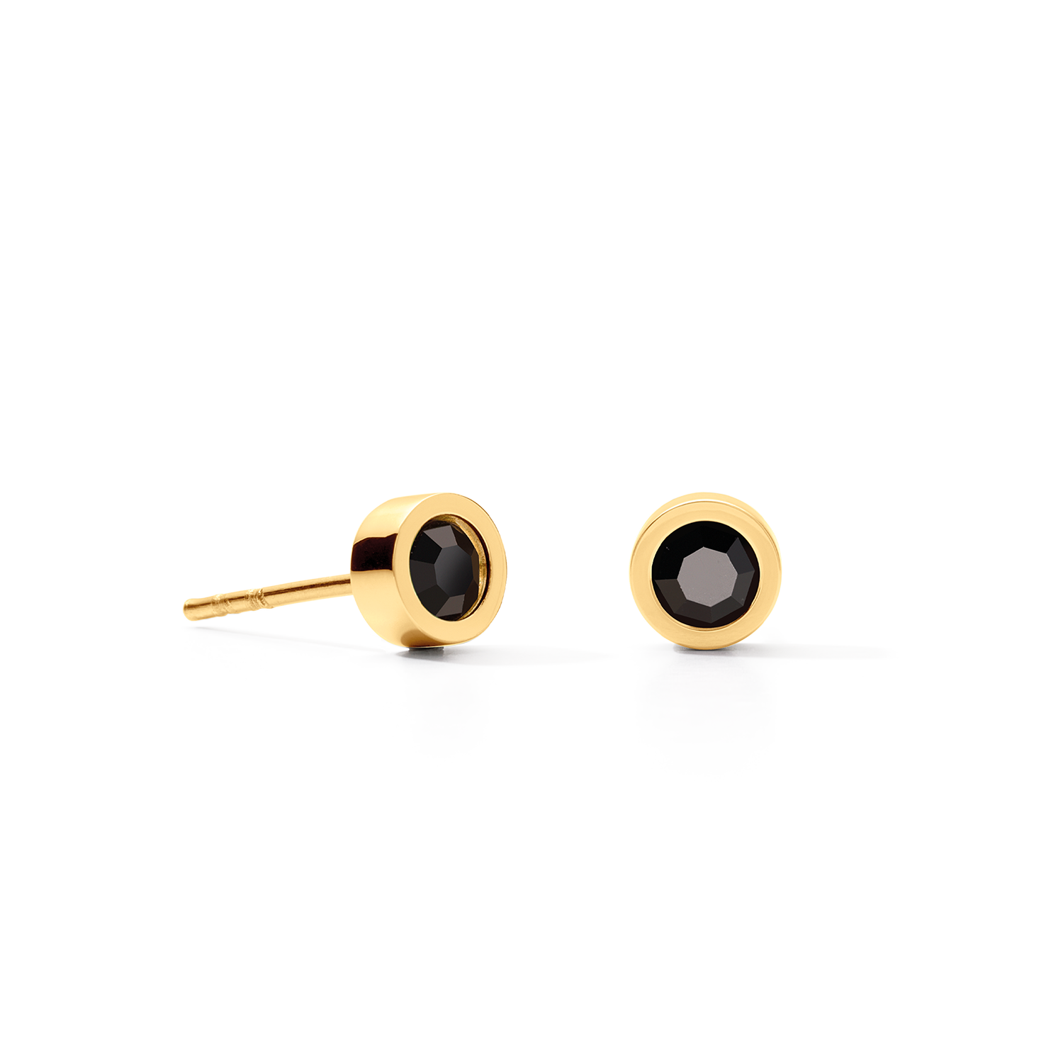Boucles d'oreilles Sparkling Dots or-noir