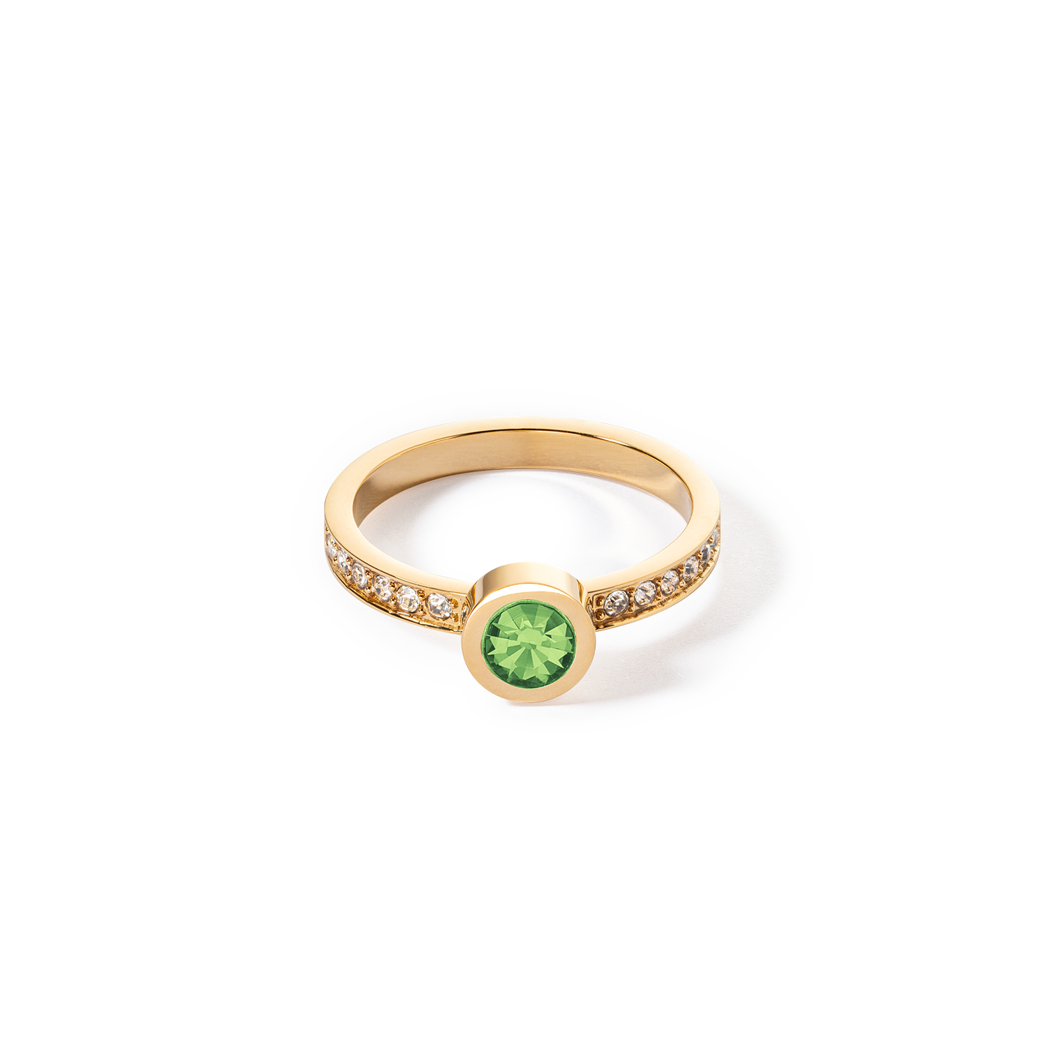 Bague Sparkling Dots or vert