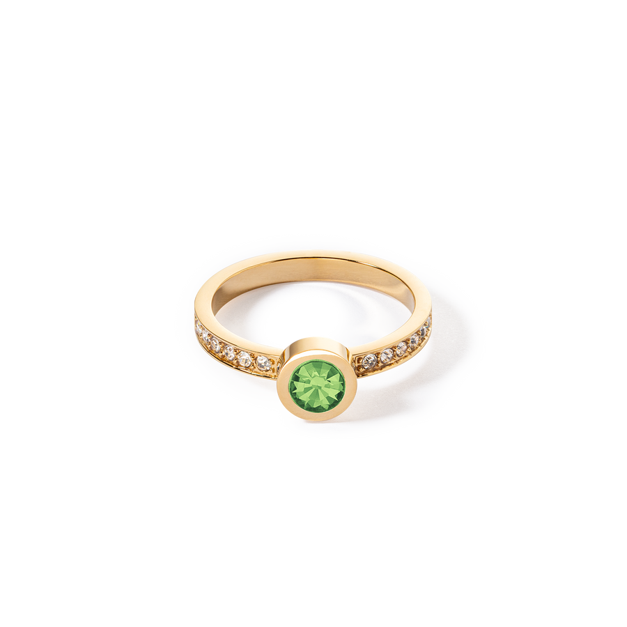 Bague Sparkling Dots or vert