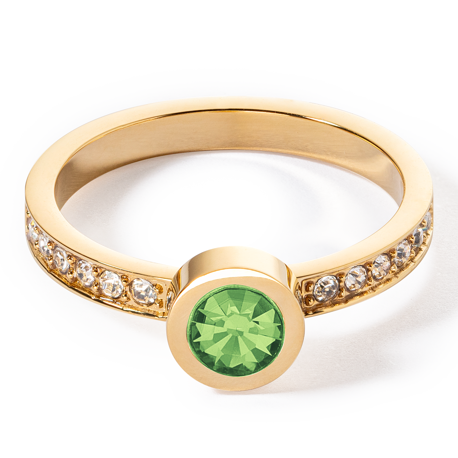 Bague Sparkling Dots or vert