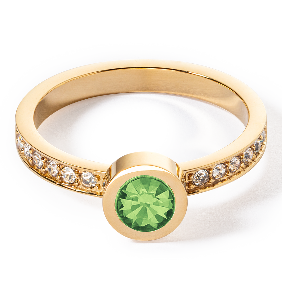 Bague Sparkling Dots or vert