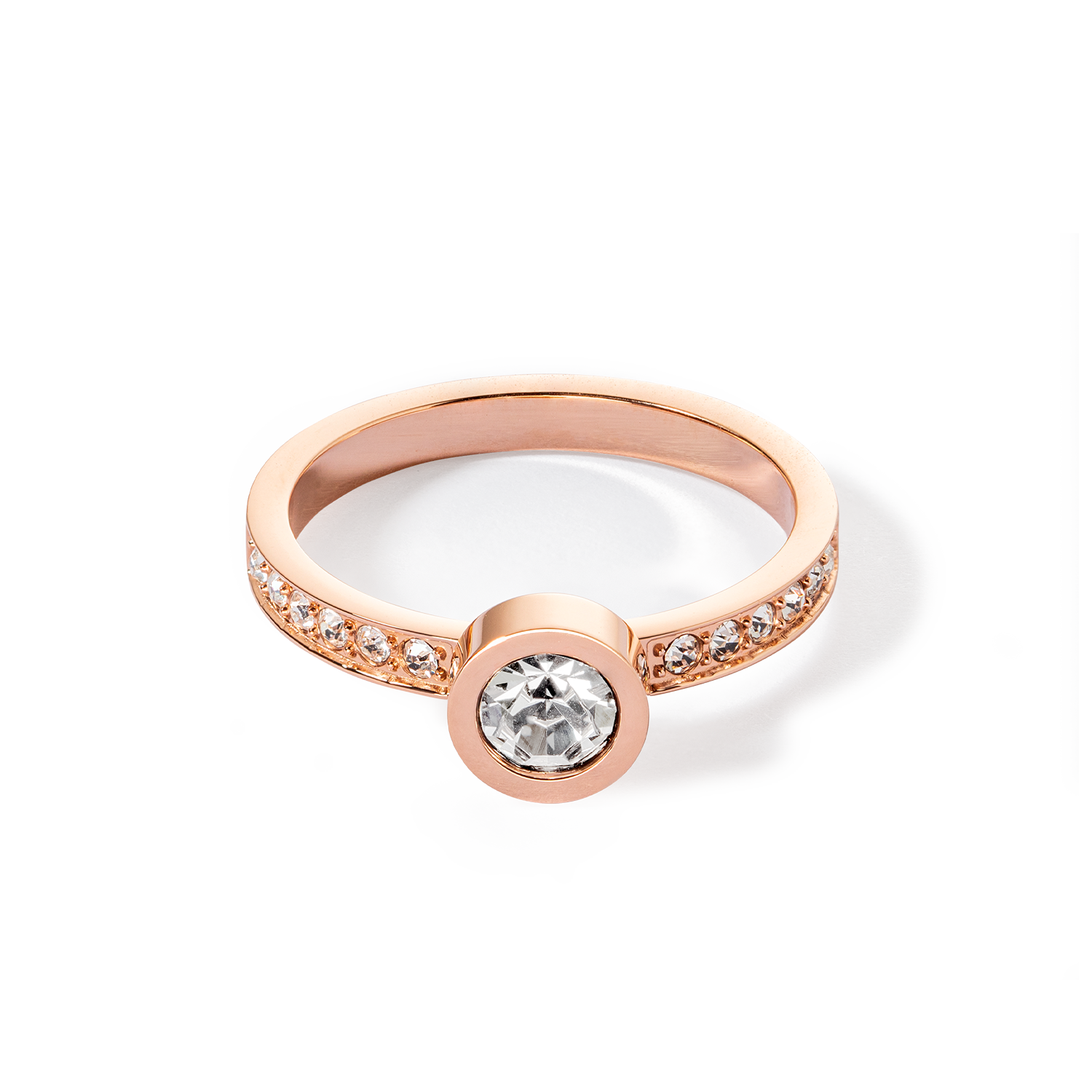 Bague Sparkling Dots or rose cristal