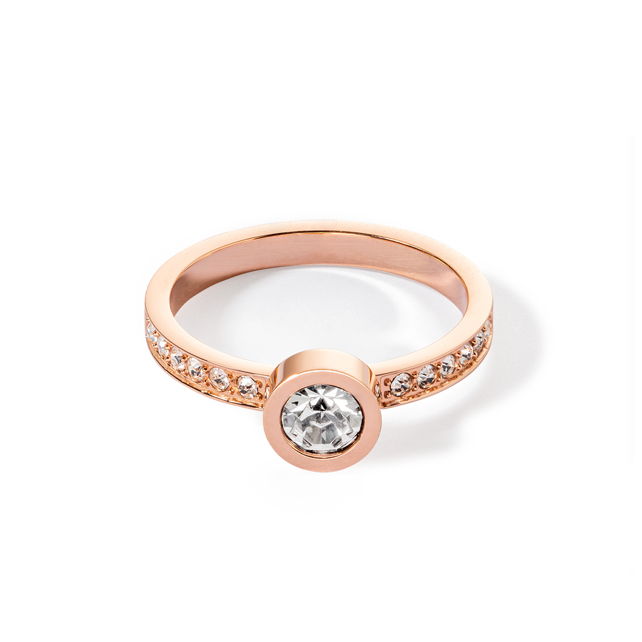 Bague Sparkling Dots or rose cristal