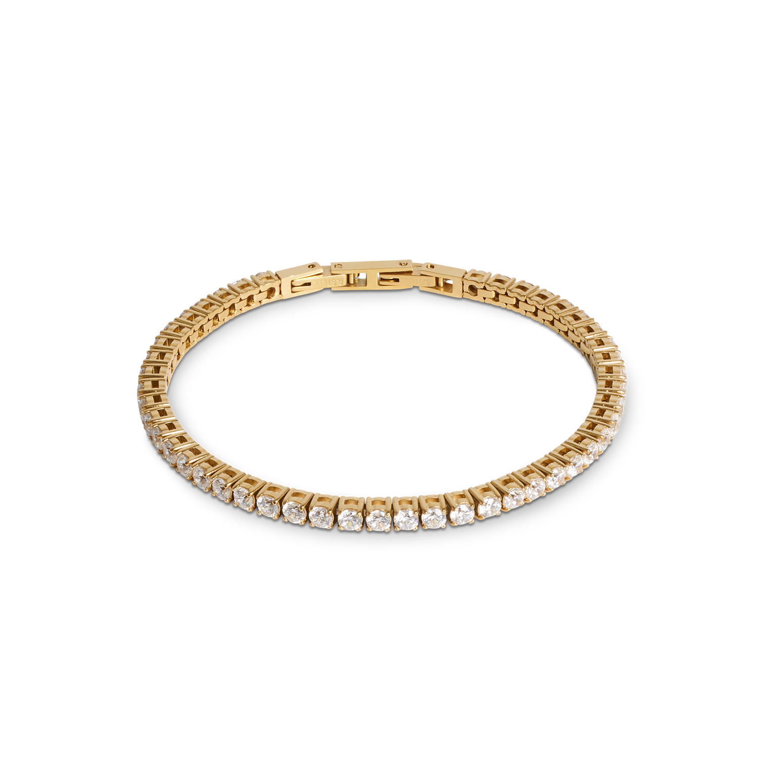 Bracelet de tennis or-cristal
