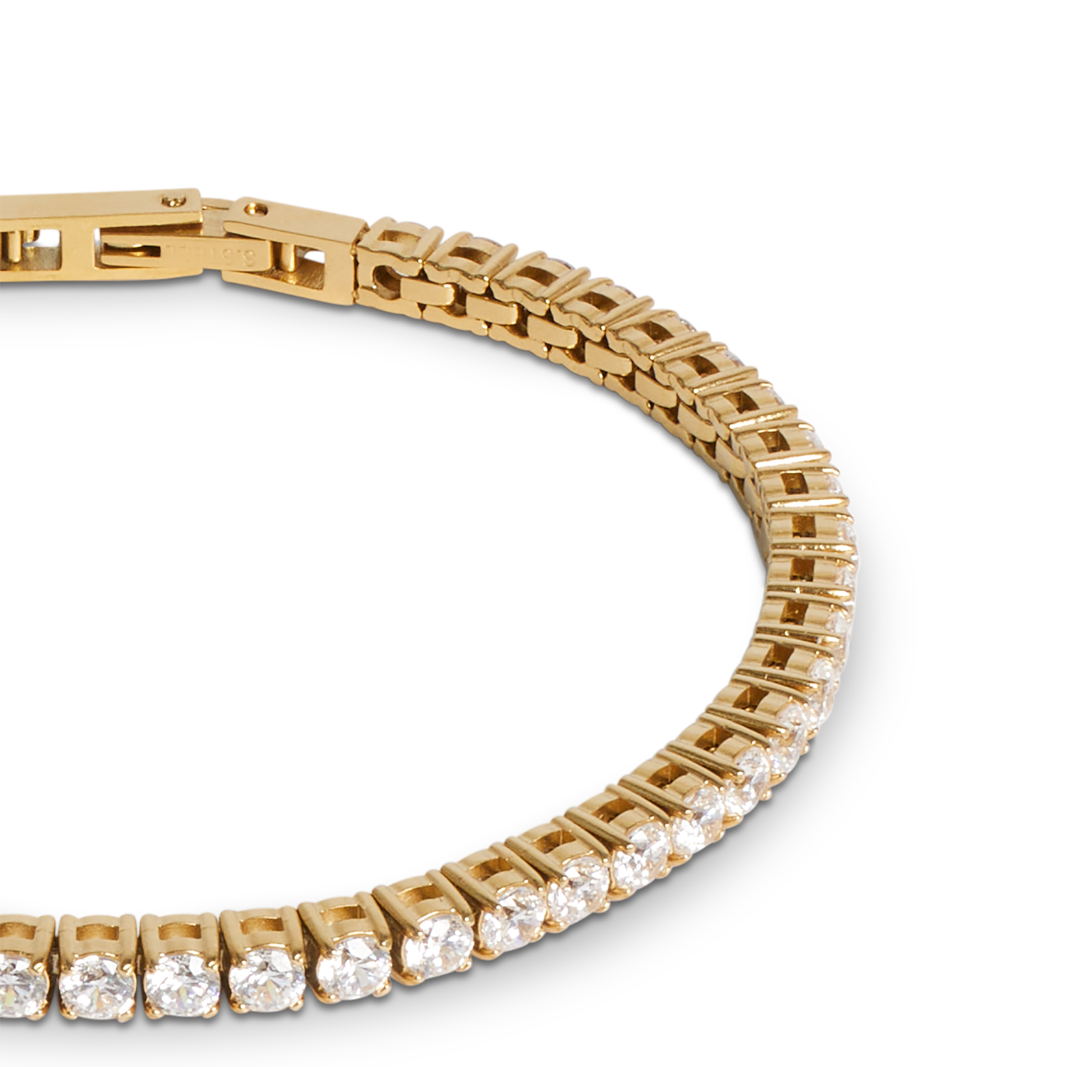 Bracelet de tennis or-cristal