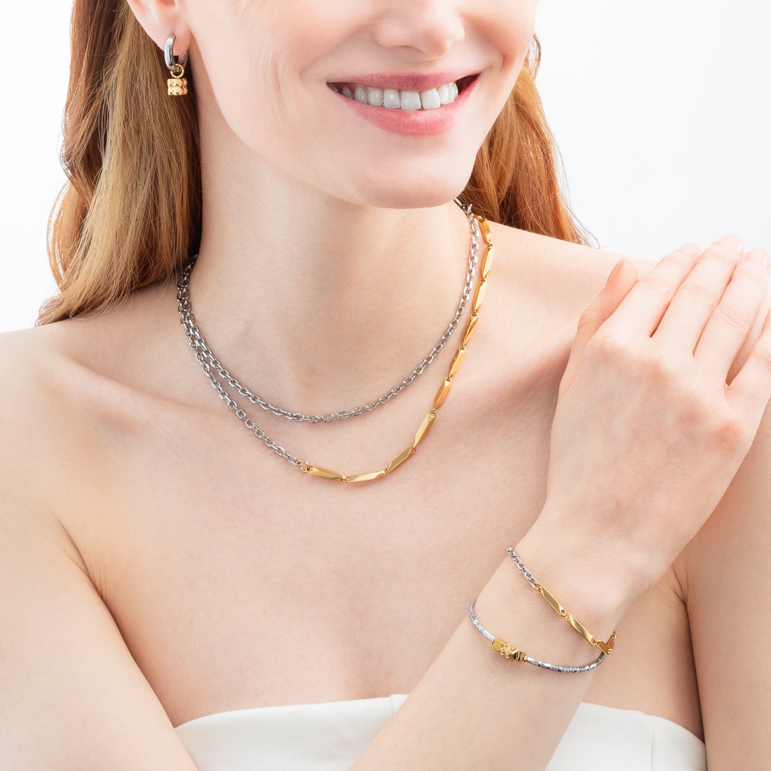 Bracelet Twisted Layers Duo bicolore