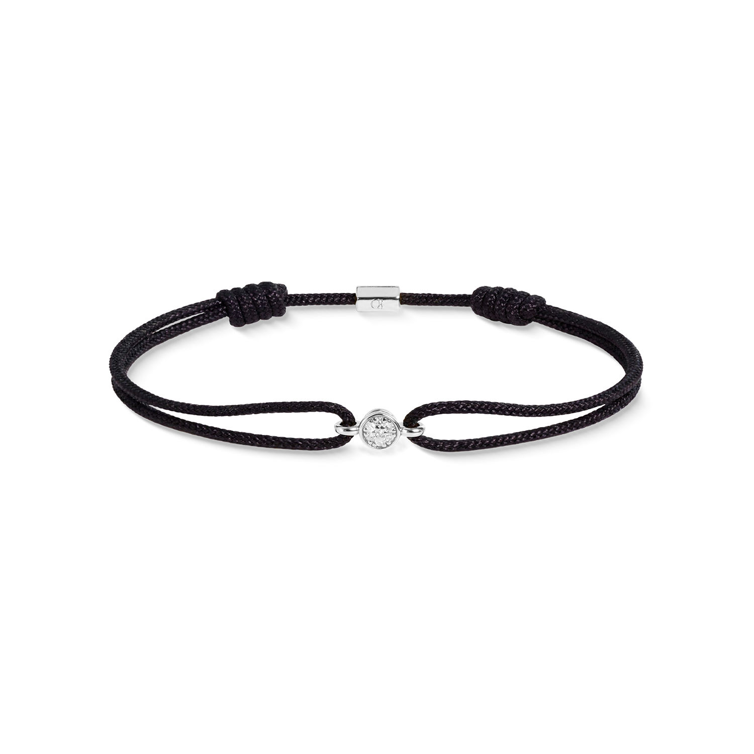 COEUR DE LION Fine Edition Bracelet Brilliant noir-argent – Vue de face