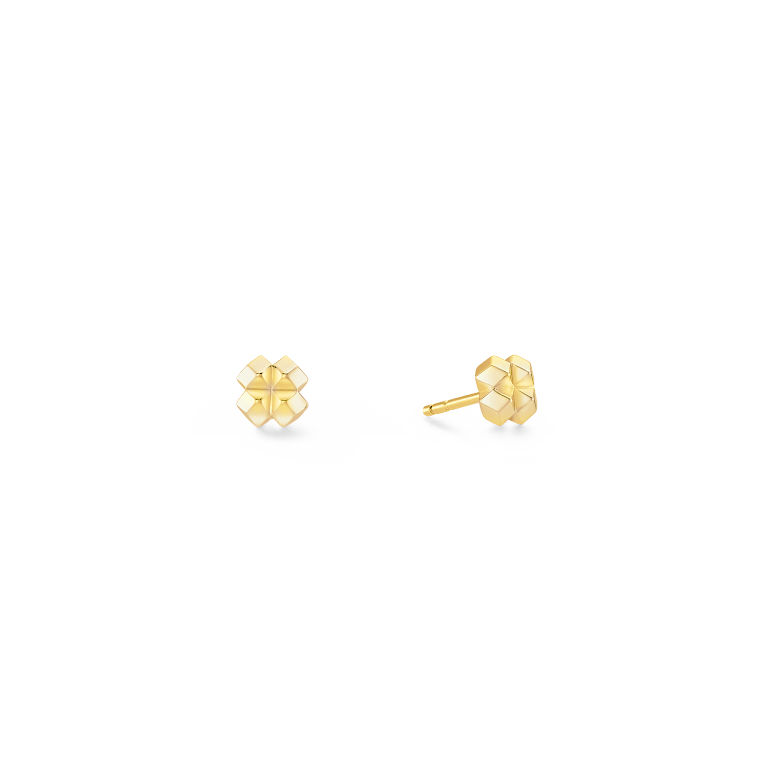 STATEMENT Collection Spike Square boucles d’oreilles 6 mm or