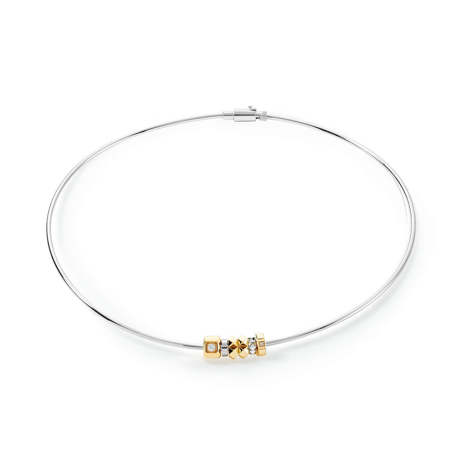 ELEMENTS Collection collier rigide bicolore