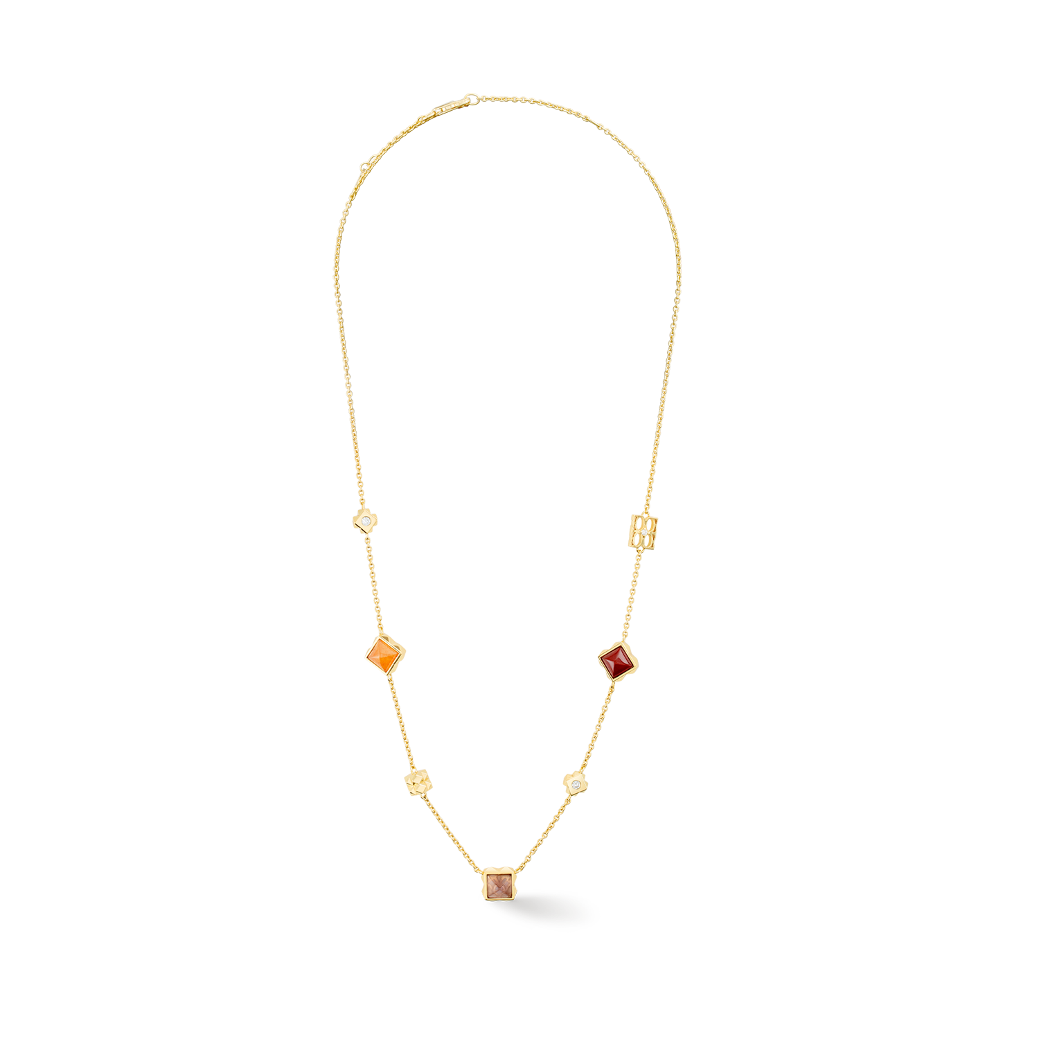 STATION Collection collier or-rouge