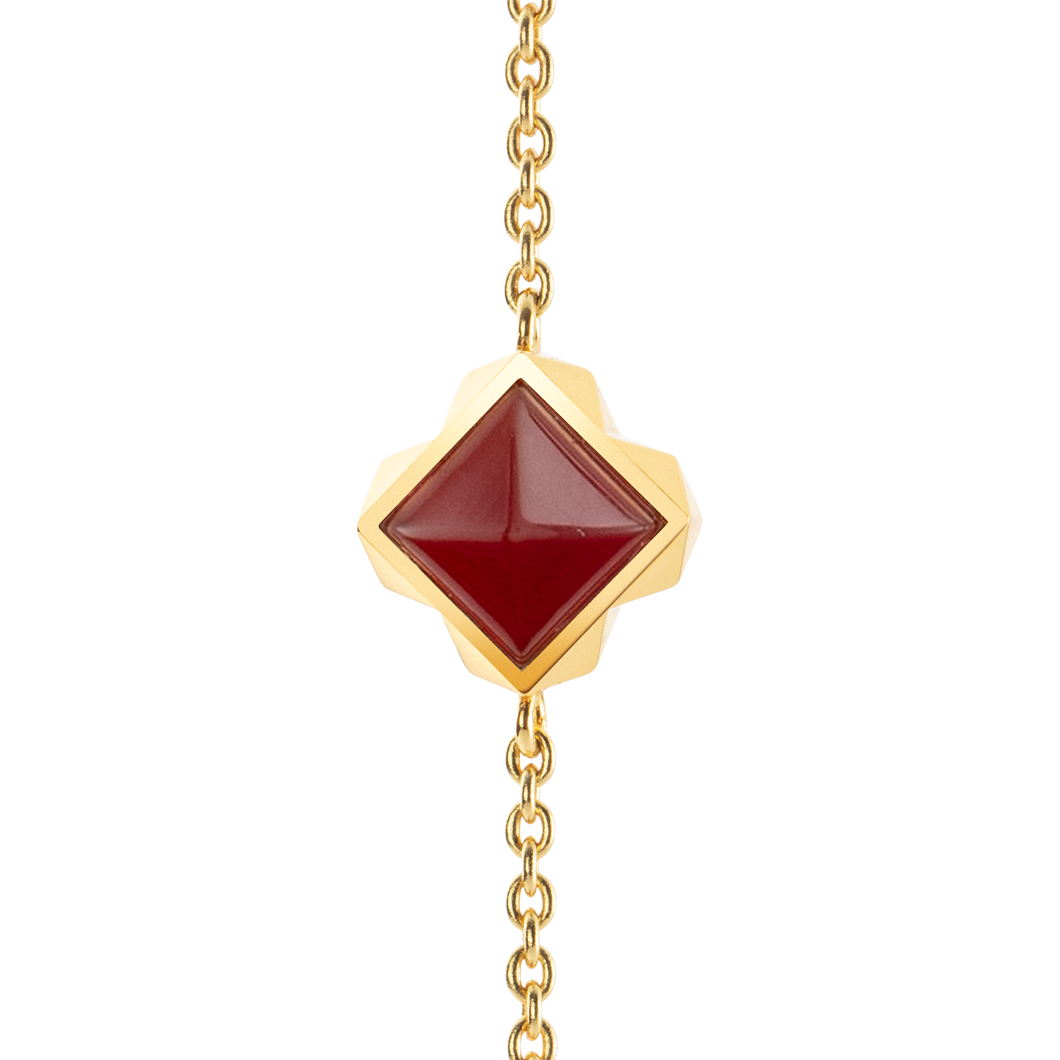 STATION Collection collier or-rouge