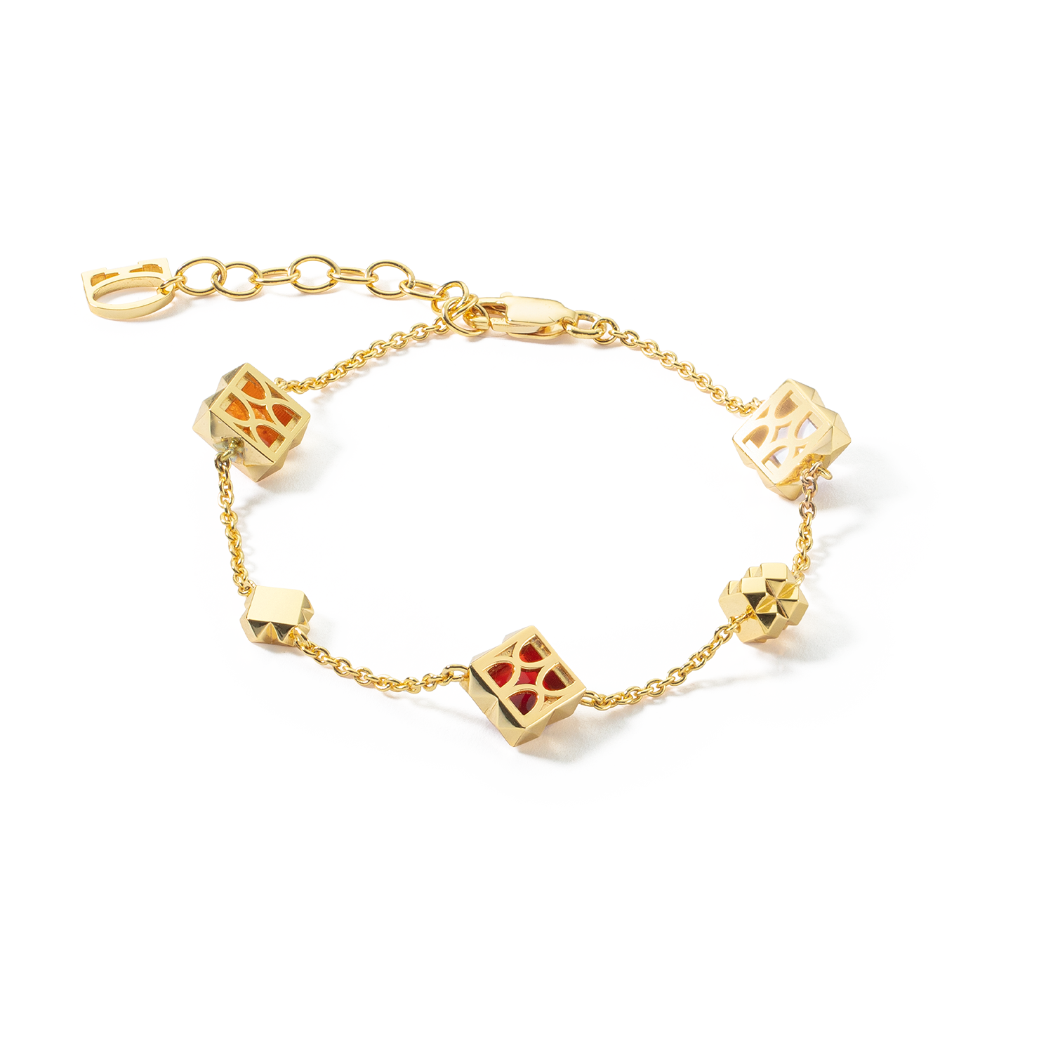 STATION Collection bracelet or-rouge