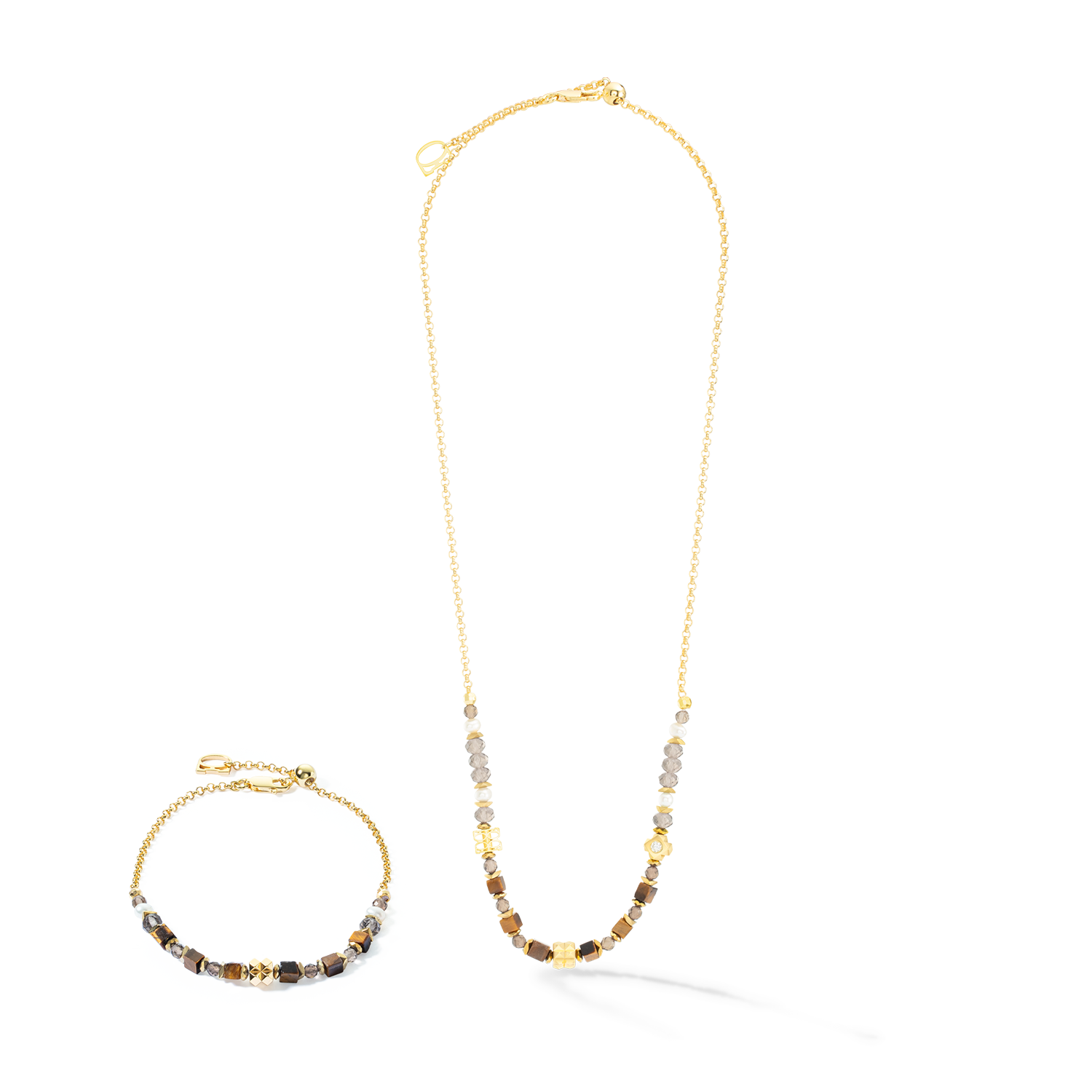 ICONIC Collection Spike collier or-marron