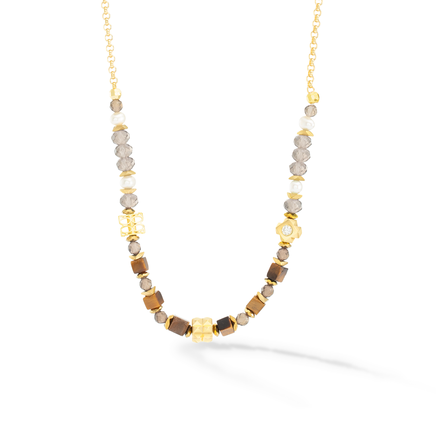 ICONIC Collection Spike collier or-marron