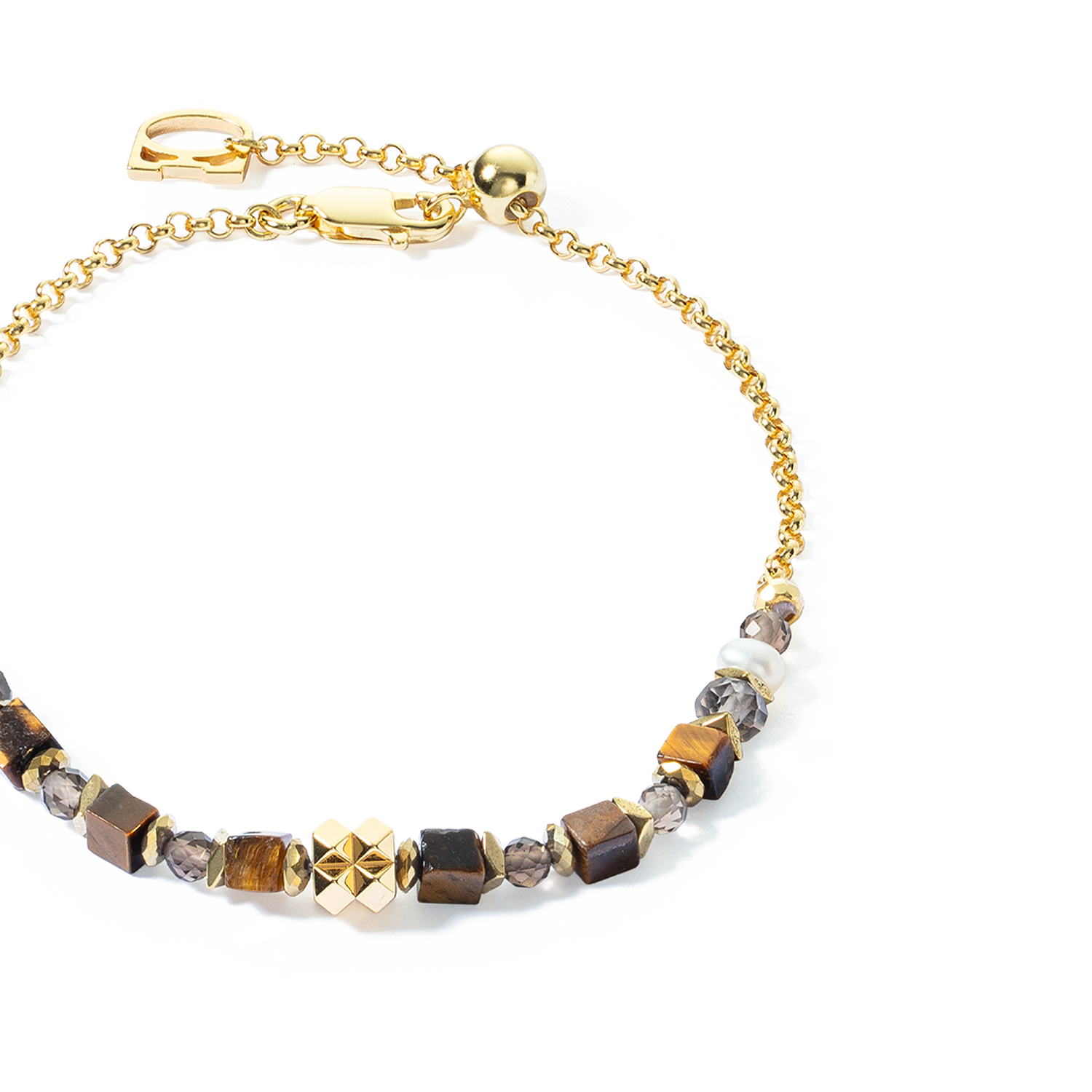 ICONIC Collection Spike bracelet or-marron
