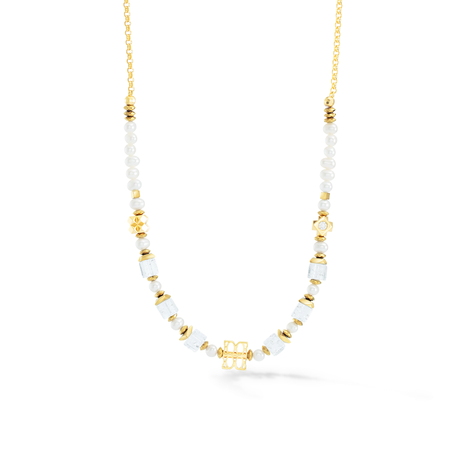 ICONIC Collection Signature collier or-blanc