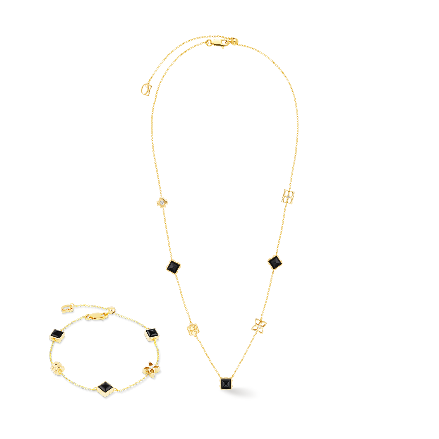 COEUR DE LION STATION Collection Collier Slider noir-or – Photo ensemble