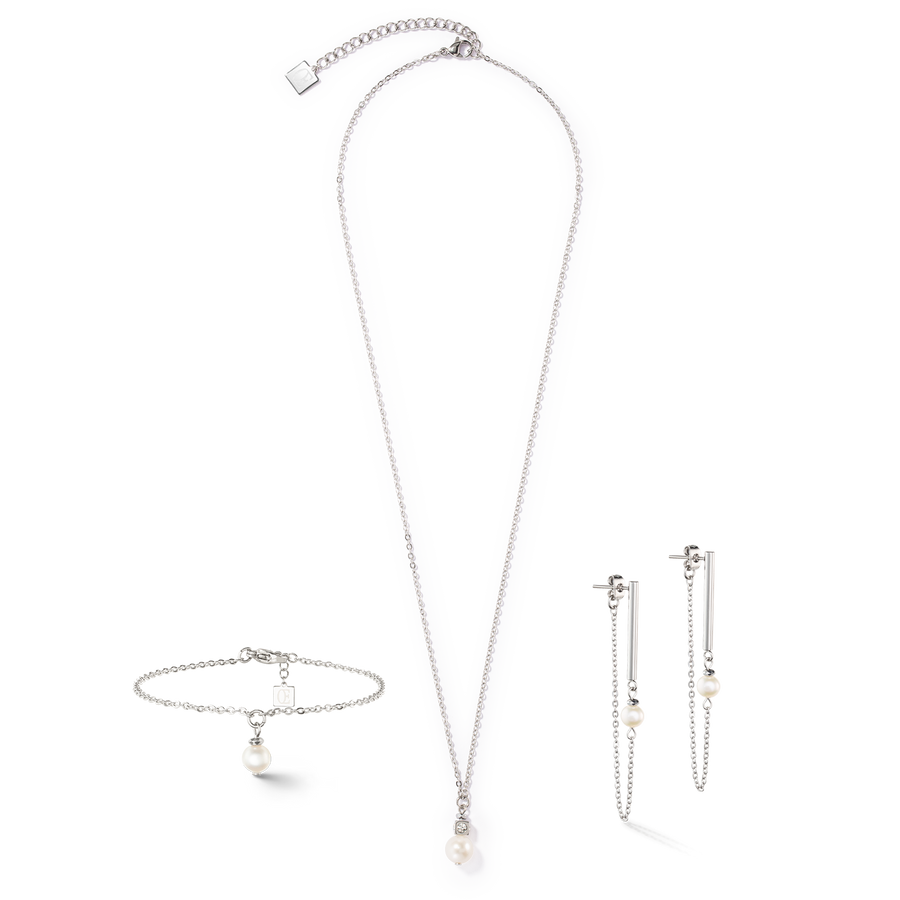 Collier Solitaire Perle d'eau douce argent