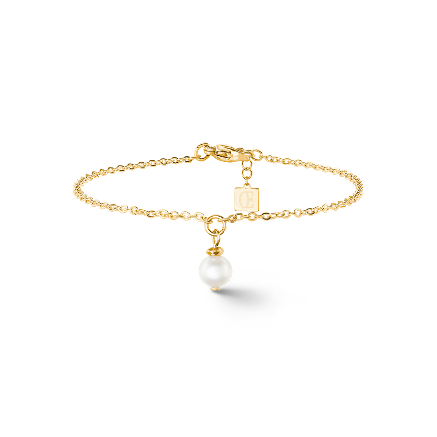 Bracelet Solitaire Perle d'eau douce or