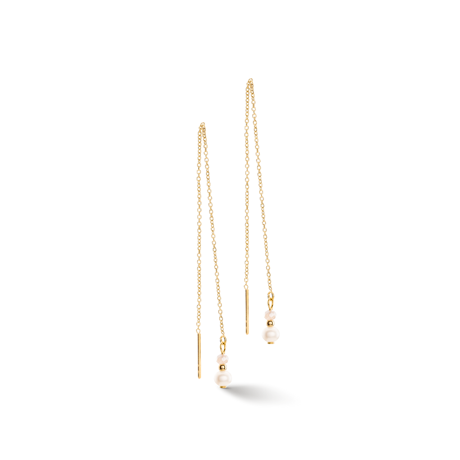Earrings Y Fairy Perle d'eau douce or