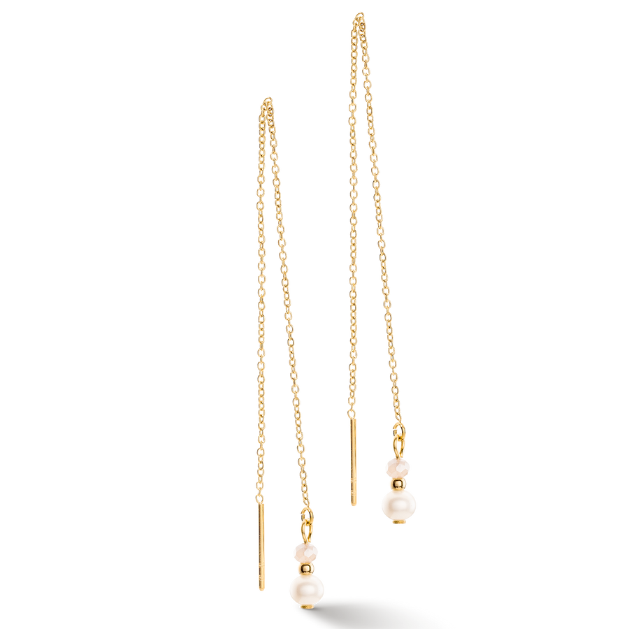 Earrings Y Fairy Perle d'eau douce or