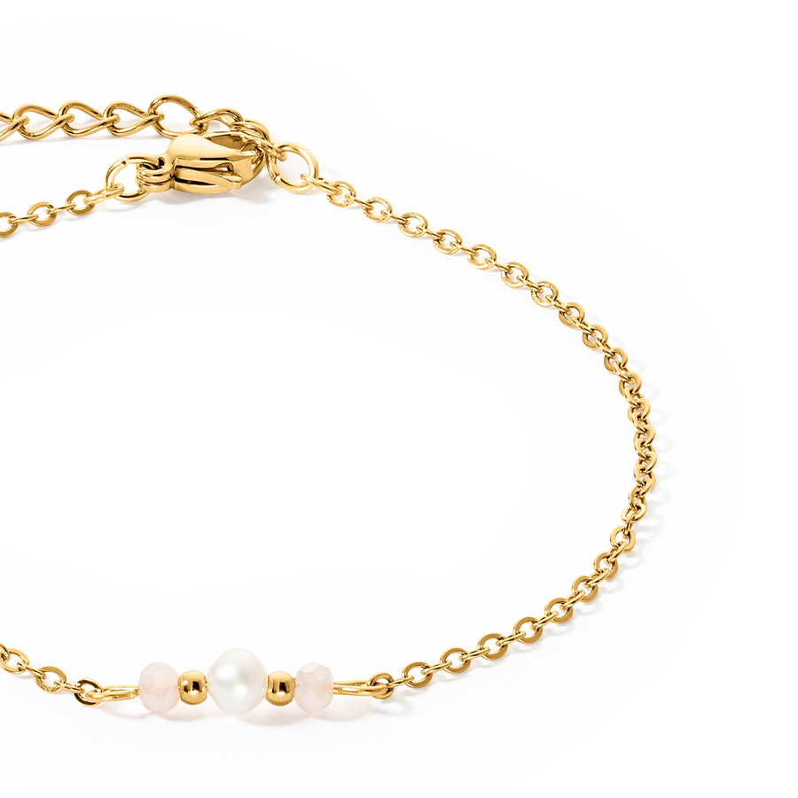 Bracelet Y Fairy Perle d'eau douce or