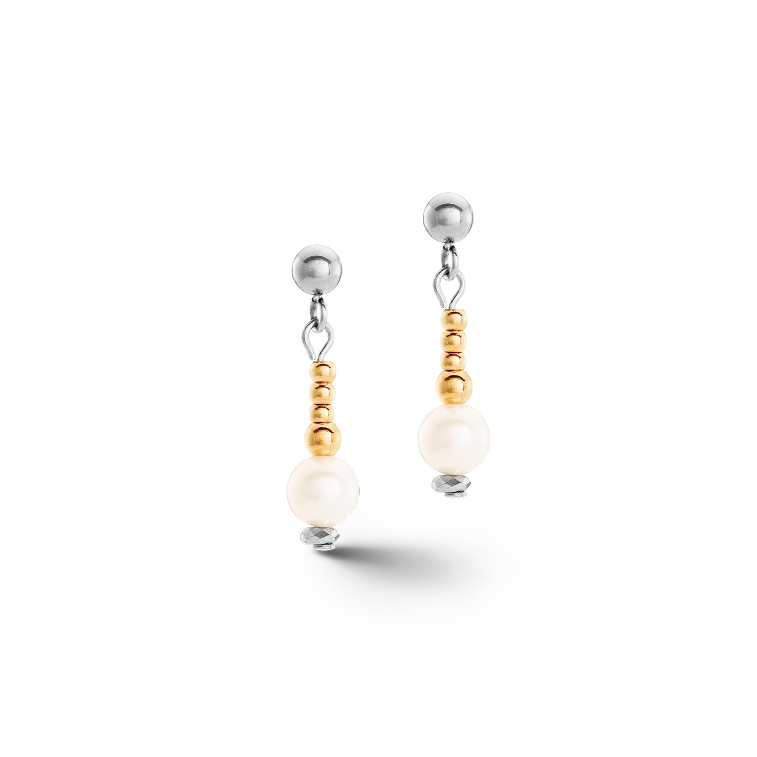 Boucles d'oreilles Classic Princess Perles d'eau douce bicolores