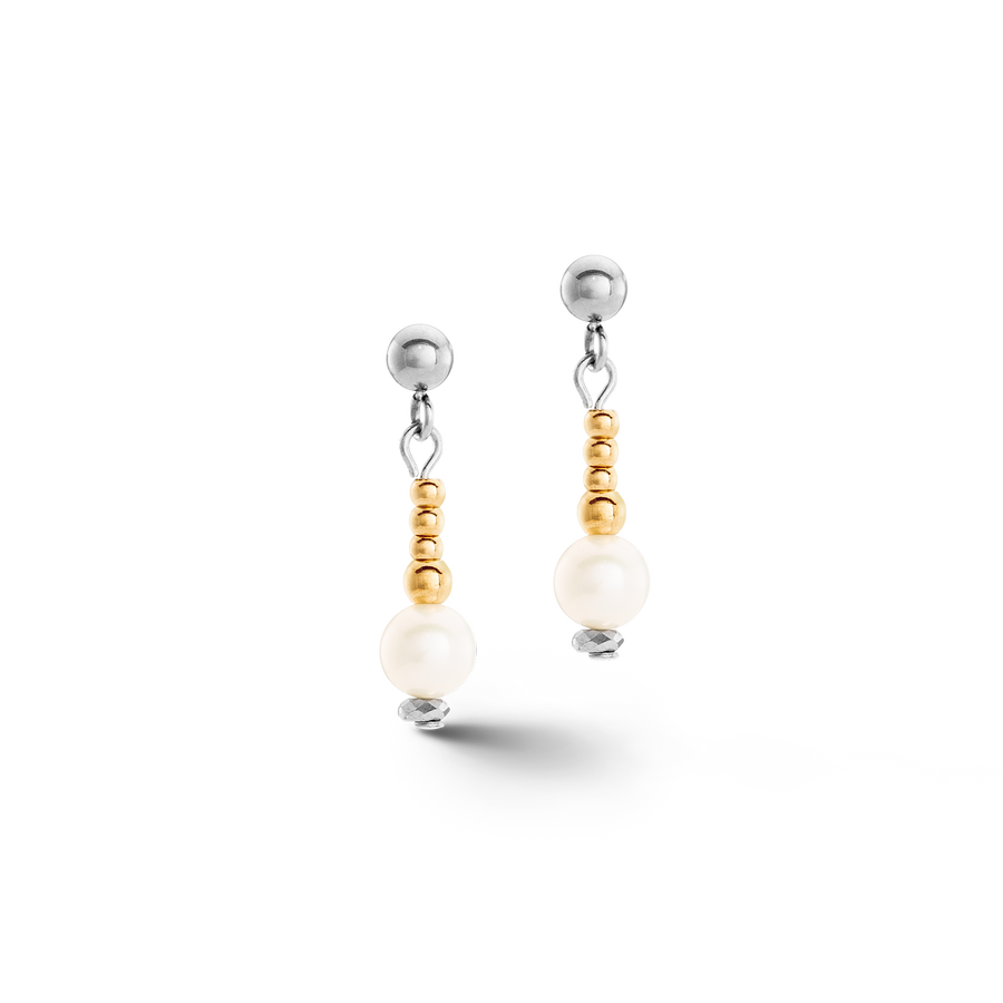 Boucles d'oreilles Classic Princess Perles d'eau douce bicolores