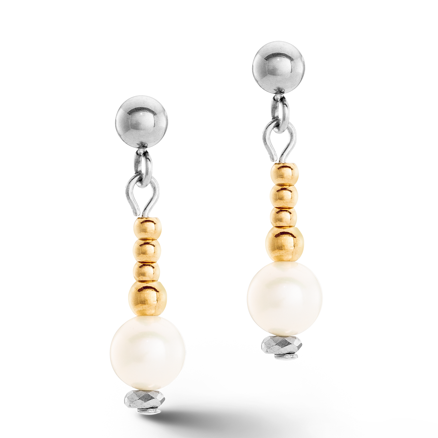 Boucles d'oreilles Classic Princess Perles d'eau douce bicolores