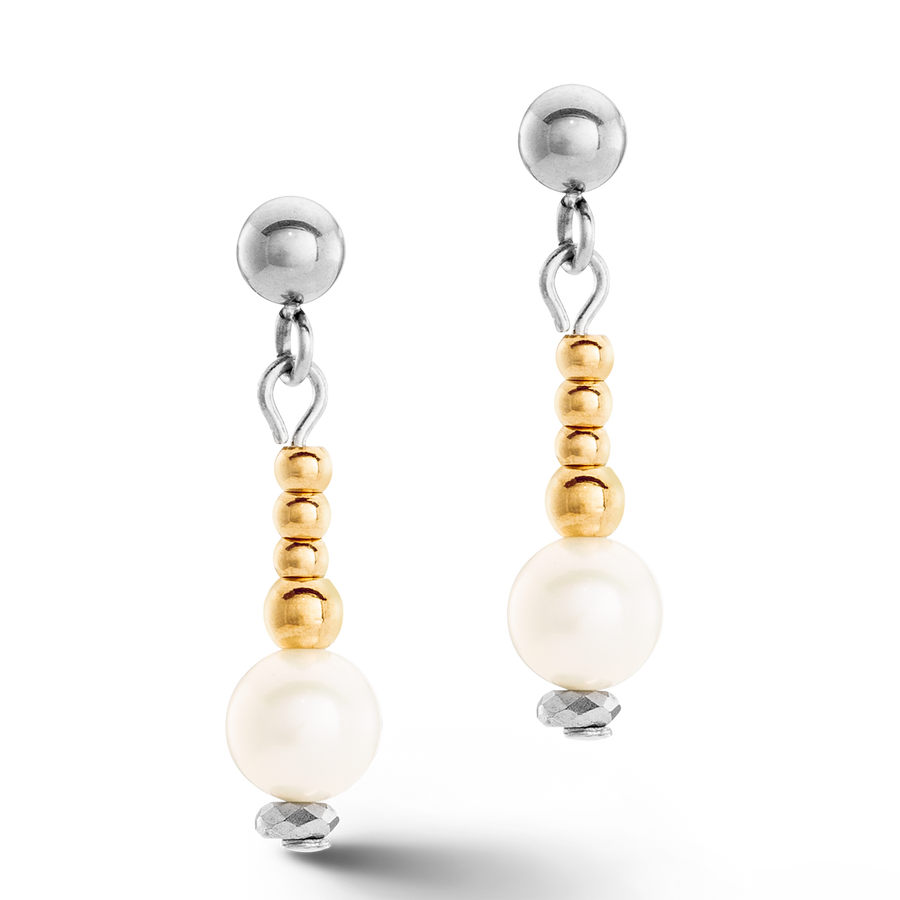 Boucles d'oreilles Classic Princess Perles d'eau douce bicolores