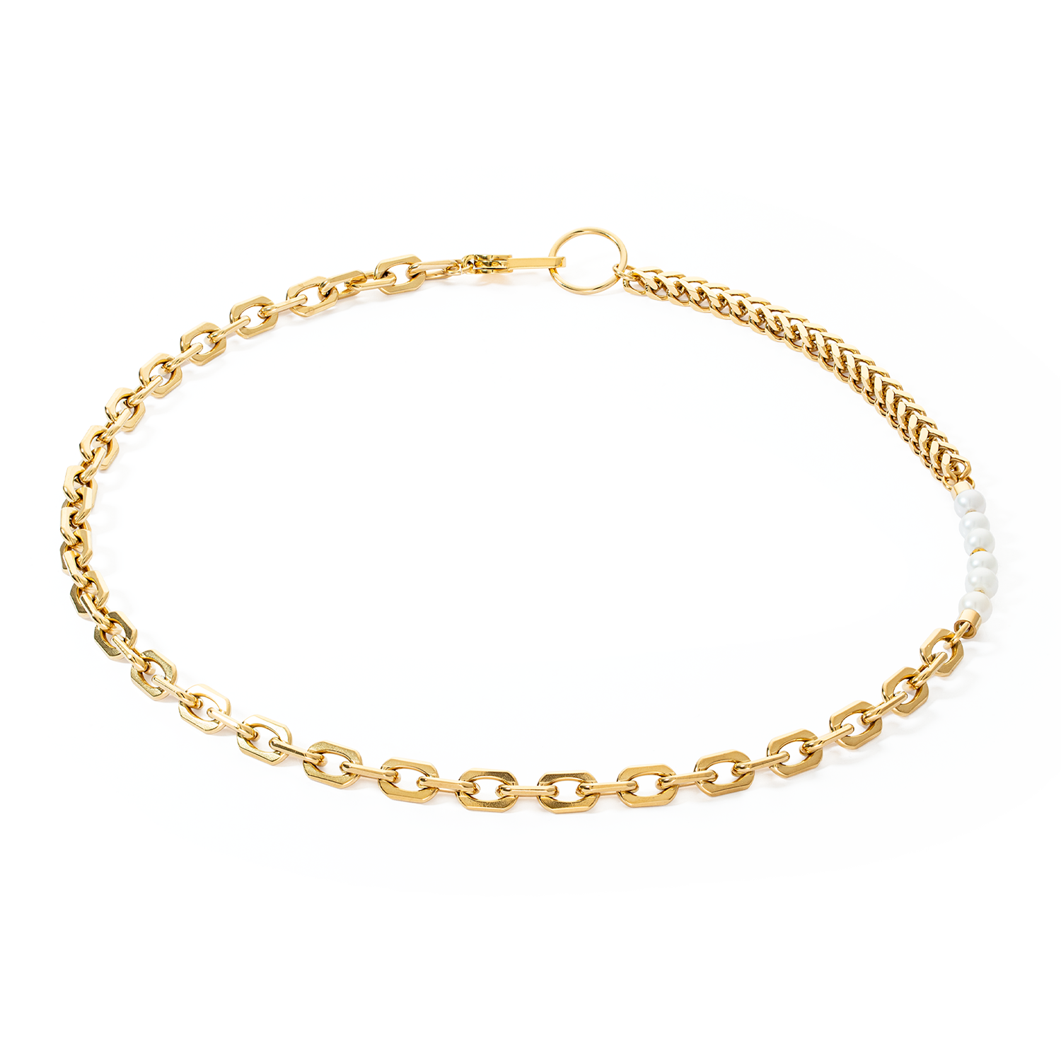 Collier Shape Shifter Perles d'eau douce or