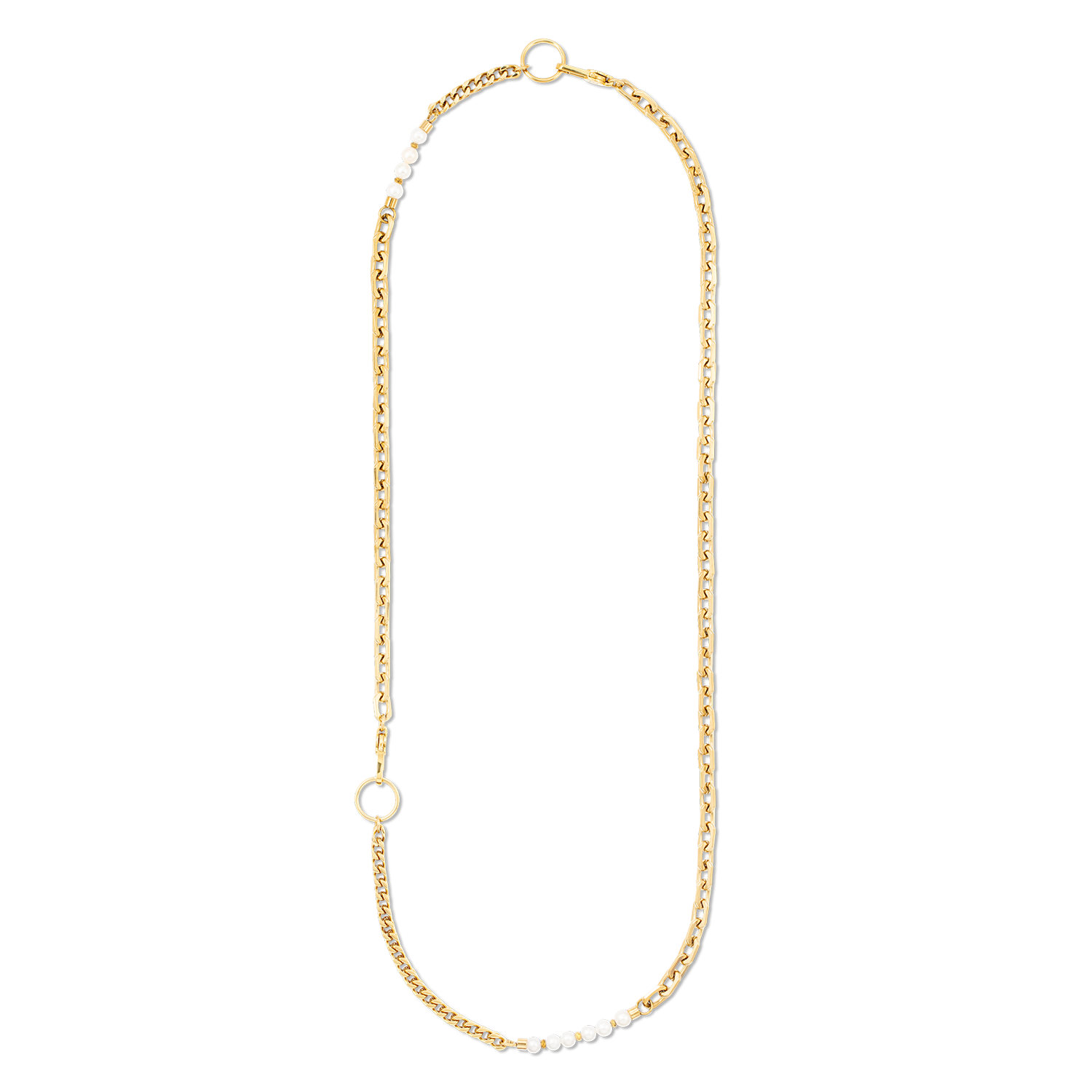 Collier Shape Shifter Perles d'eau douce or